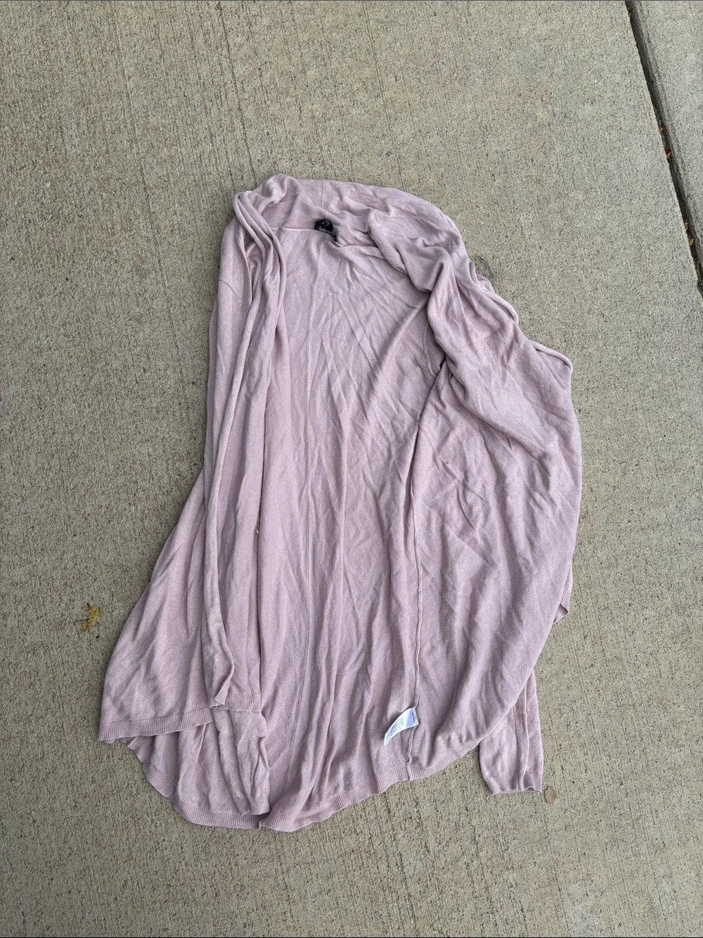 Express Light Mauve Open-Front Cardigan - Women's